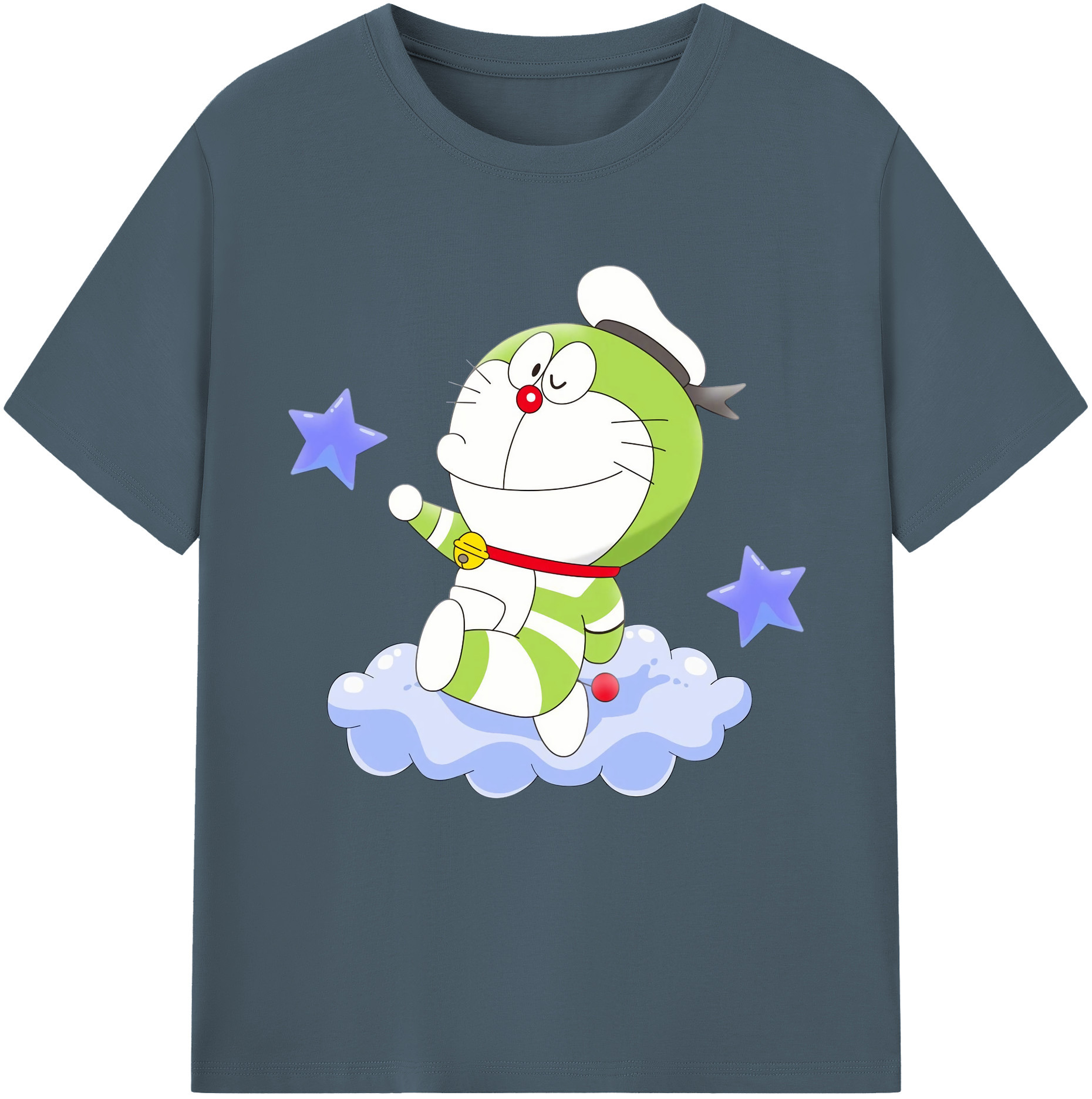 （画像用） ドラえもん Doraemon 綿100％半袖Tシャツ（フロントプリント）